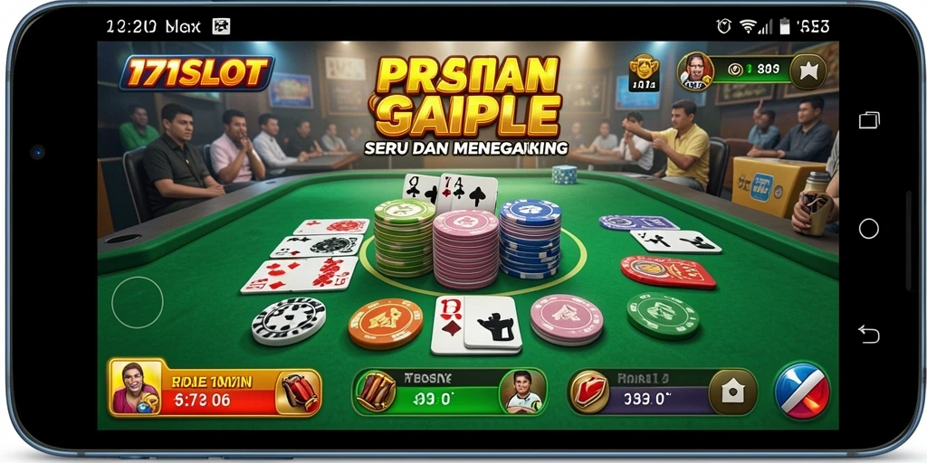 Screenshot gameplay <strong>Gaple</strong> yang menarik di aplikasi 171SLOT.