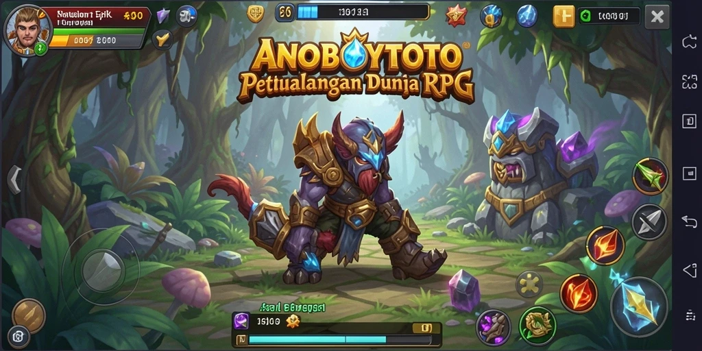 Screenshot gameplay ANOBOYTOTO menampilkan pertarungan seru dan karakter ikonik.