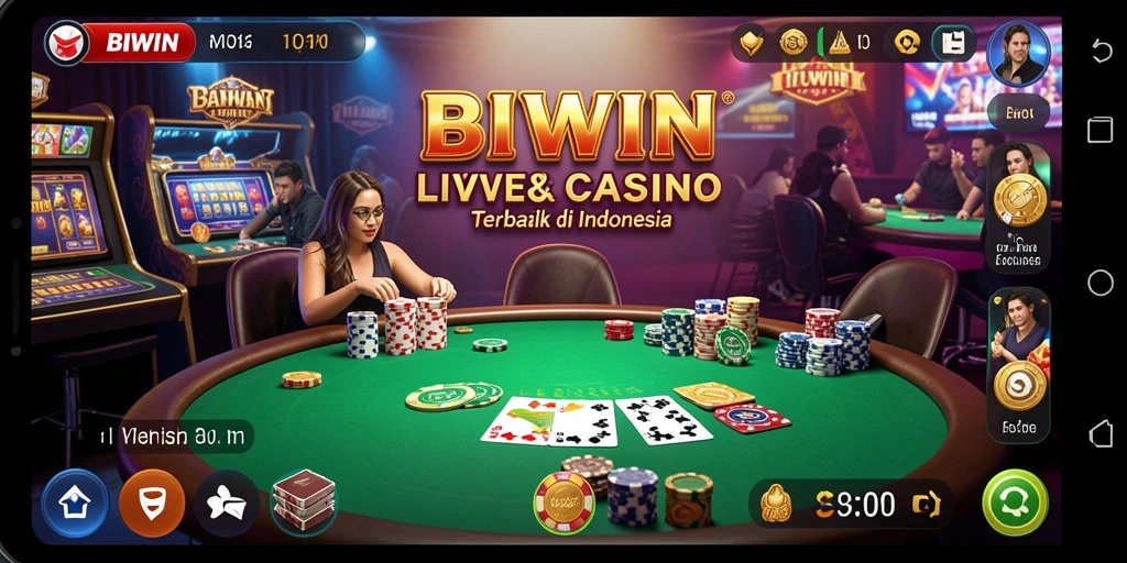 Tampilan gameplay Live Casino yang mengasyikkan dengan dealer profesional.