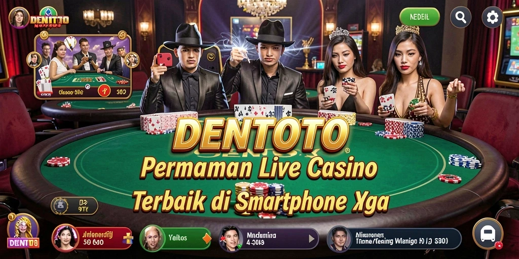 Tampilan gameplay interaktif Live Casino di DENTOTO.