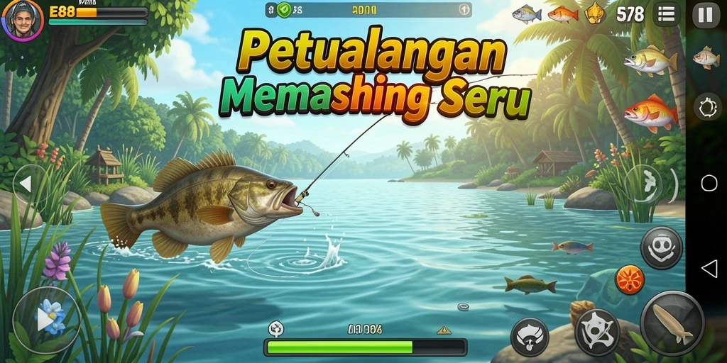 Tangkapan ikan yang mengesankan dalam E88 dengan grafik memukau.