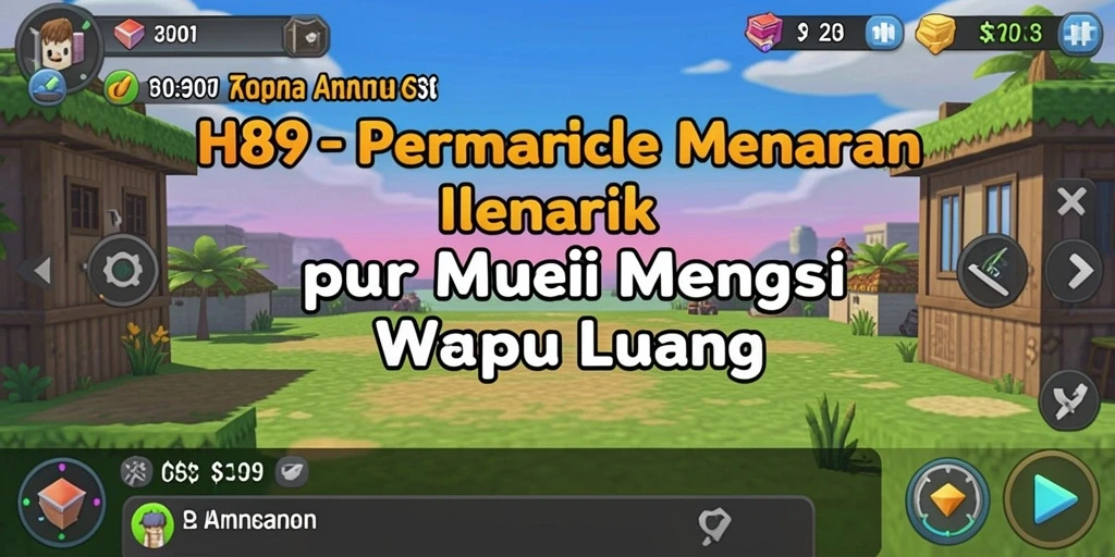 Tampilan gameplay H89 yang menampilkan aksi mengumpulkan sumber daya.
