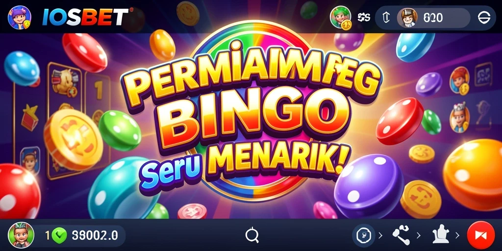 Screenshot gameplay IOSBET menunjukkan keseruan bermain Bingo secara online.