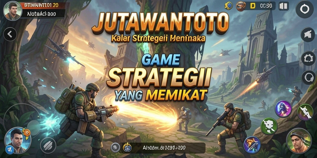 Screenshot utama JUTAWANTOTO menampilkan permainan strategi yang seru.