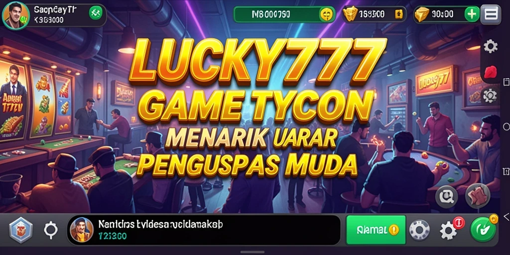 Tampilan gameplay LUCKY777 dengan berbagai bisnis untuk dikelola.