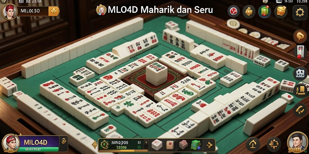 Screenshot gameplay <strong>MILO4D</strong> yang menampilkan momen seru saat bermain Mahjong.