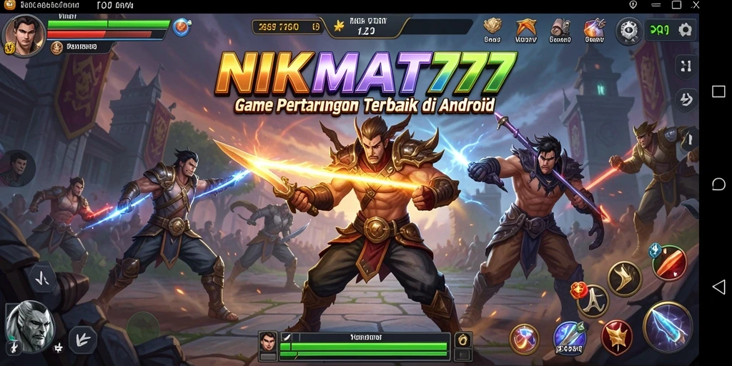 Tampilan gameplay NIKMAT777 yang penuh aksi dalam pertarungan seru.