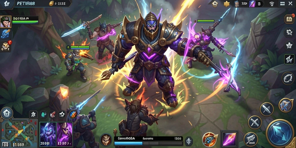Tampilan menarik dari gameplay MOBA PETIR388 dengan aksi seru.