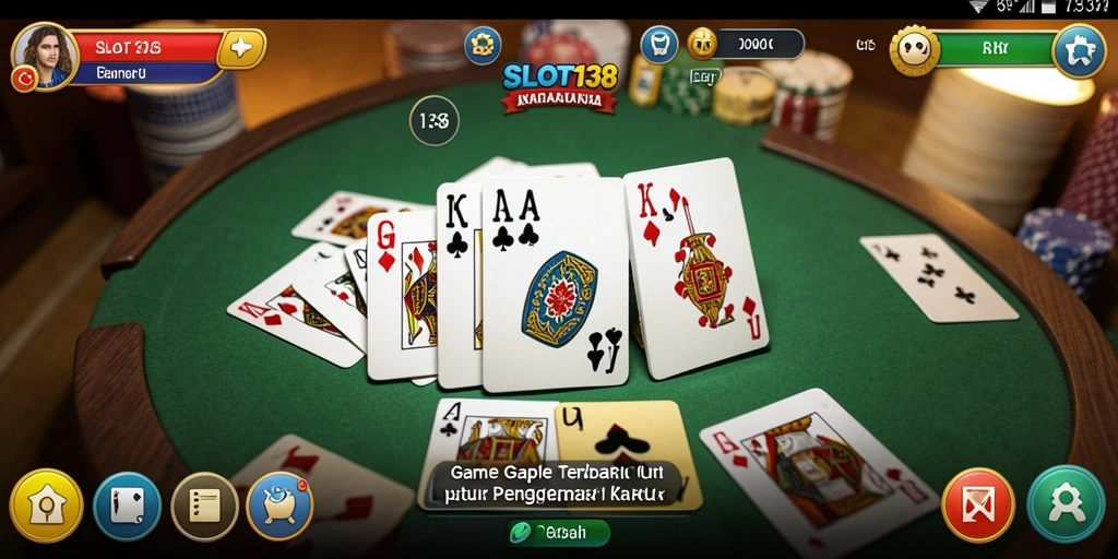 Tampilan gameplay SLOT138 yang seru dan interaktif saat bermain Gaple.