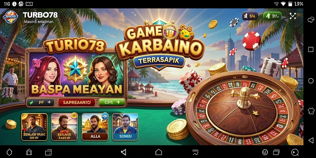 Gameplay kasino TURBO78 yang menegangkan dengan grafis yang memukau.