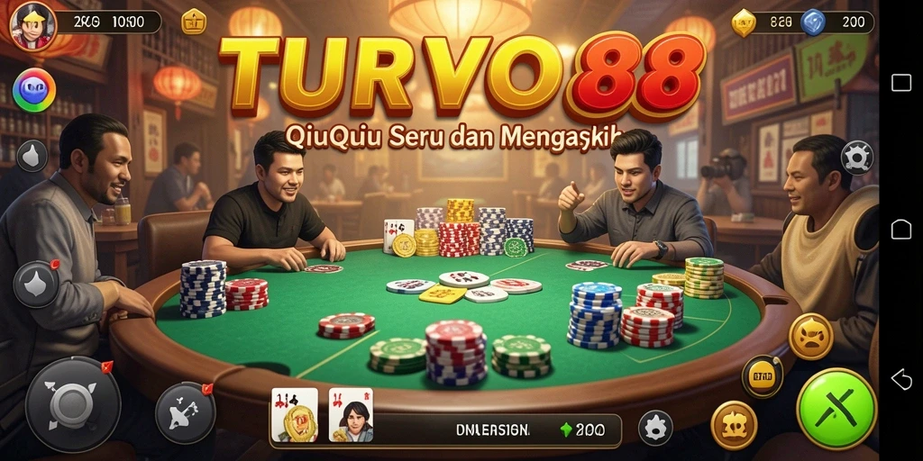 Tangkapan layar gameplay QiuQiu yang menarik di TURBO88.