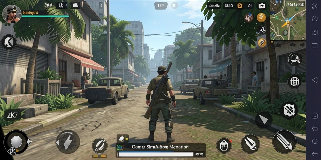 Gameplay ZK7 yang menarik di dunia simulasi.